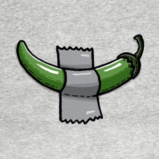 Chile pepper duck-taped T-Shirt